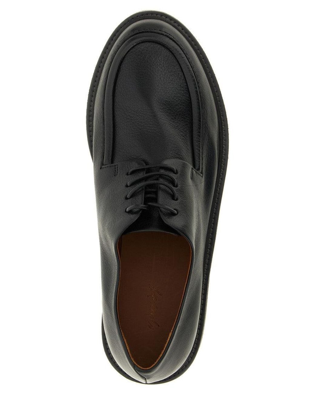 Marsèll Black Leather Lace-Up Shoes for men
