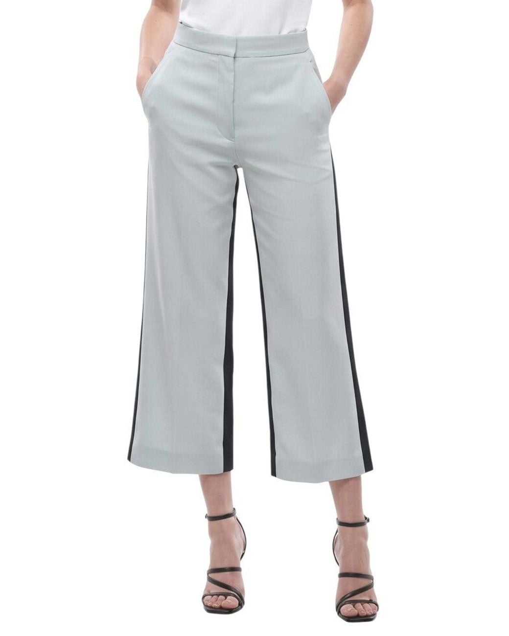 Stella McCartney Blue Flat Front Pant