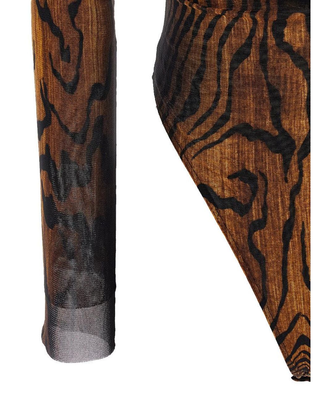 Jean Paul Gaultier Brown 'The Wood' Bodysuit
