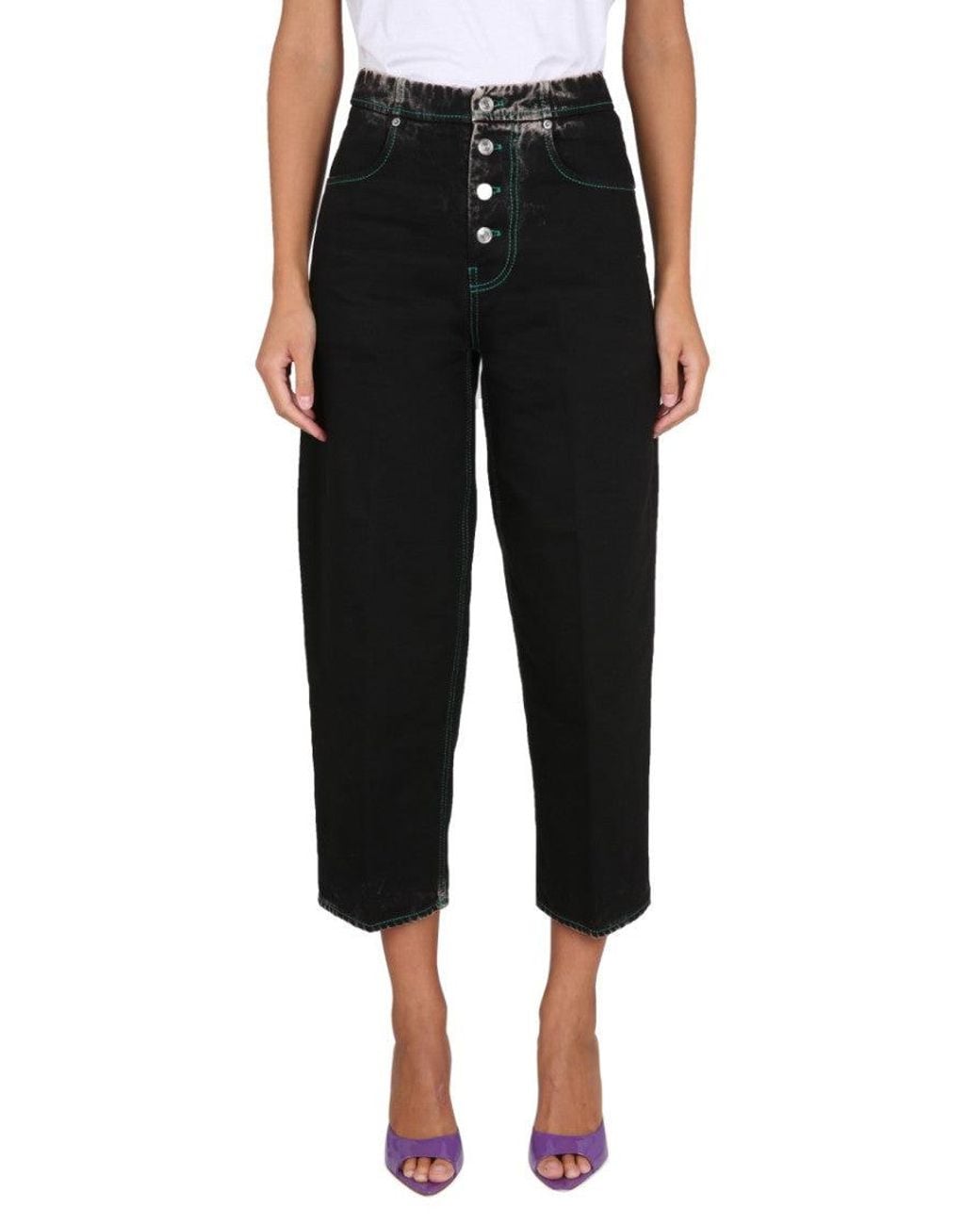 Department 5 Black Straight High Rise Jeans