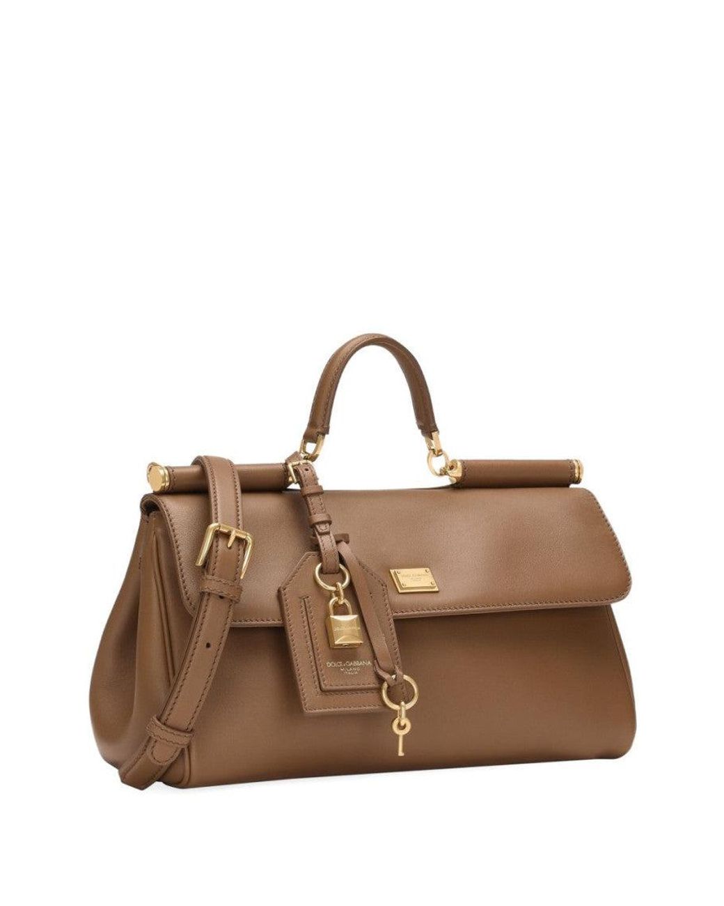 Dolce & Gabbana Brown Sicily Satchel