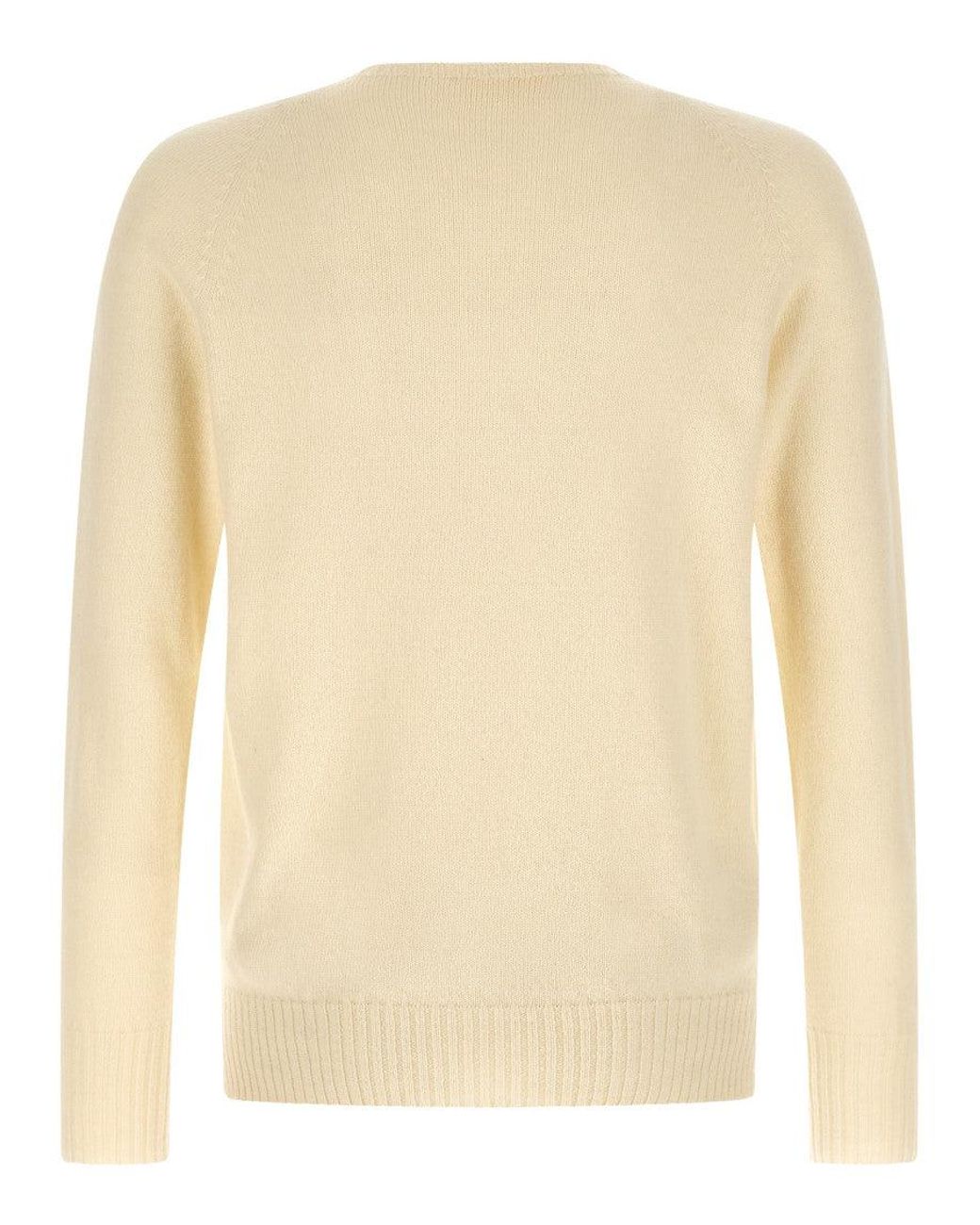 Ma'ry'ya Natural Off Crew Neck Sweater for men