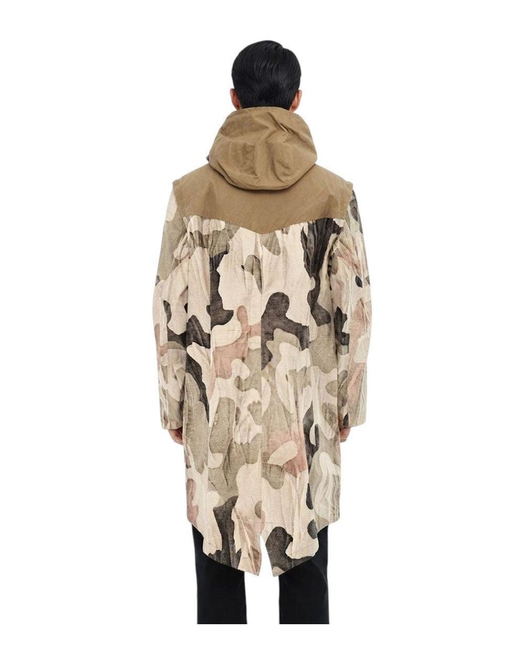 Woolrich Natural Hood Parka Jacket for men