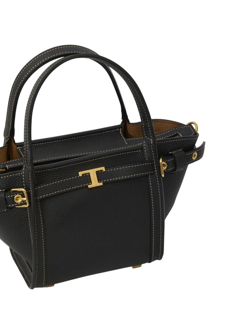 Tod's Black T Signature Mini Tote