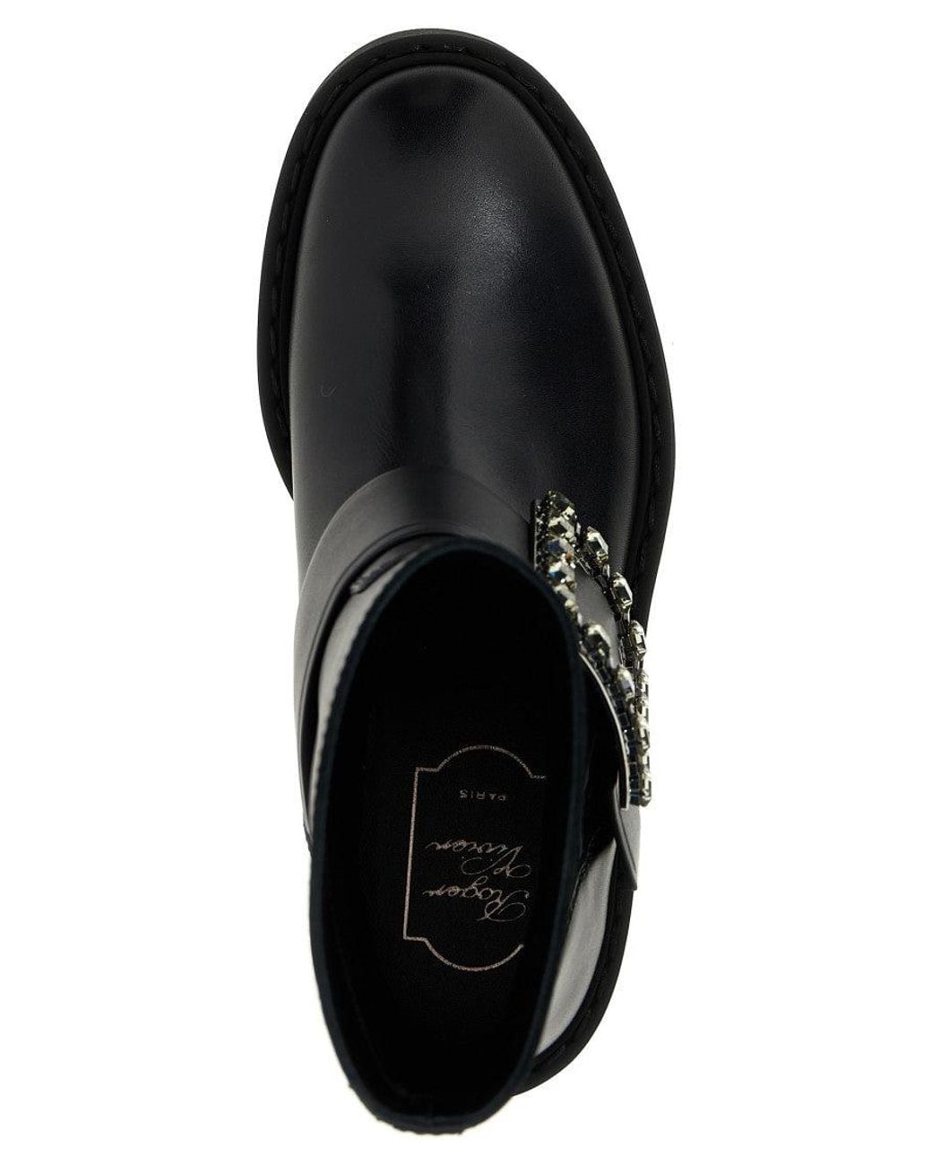 Roger Vivier Black Viv Rangers Ankle Boot
