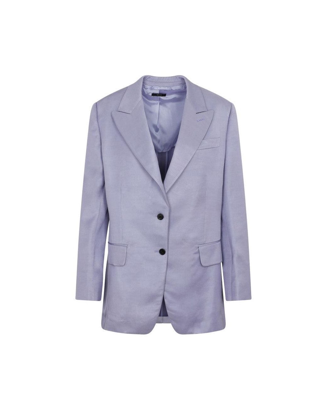 Tom Ford Blue Soft Twill Boyfriend Jacket