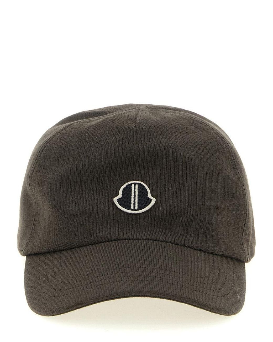Rick Owens Black Logo Solid Baseball Cap for men