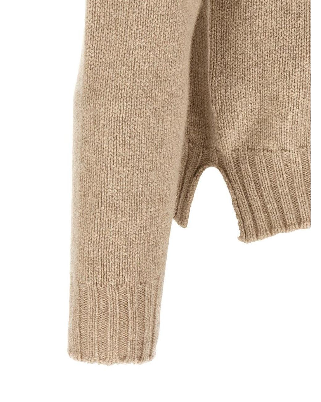 Ma'ry'ya Natural Relaxed Knitted Hoodie for men