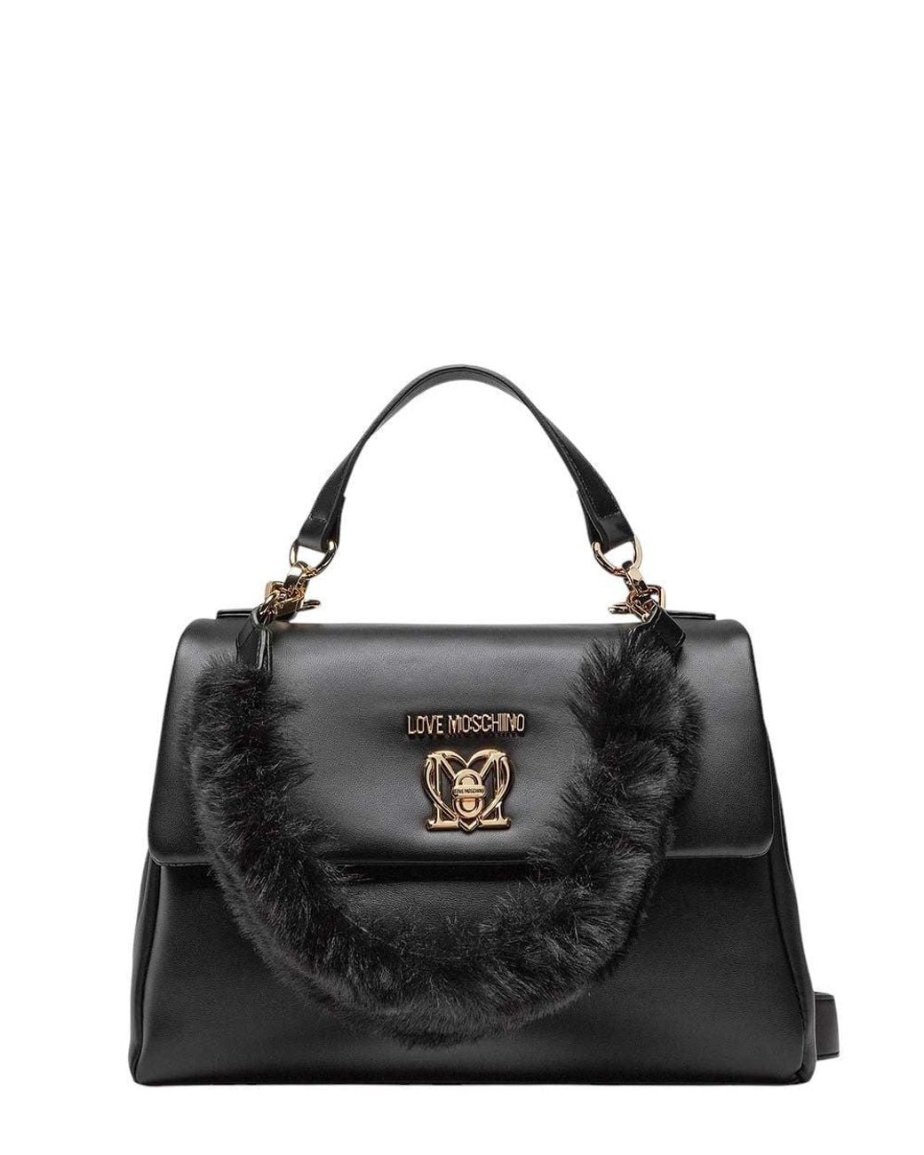 Love Moschino Black Logo Small Satchel