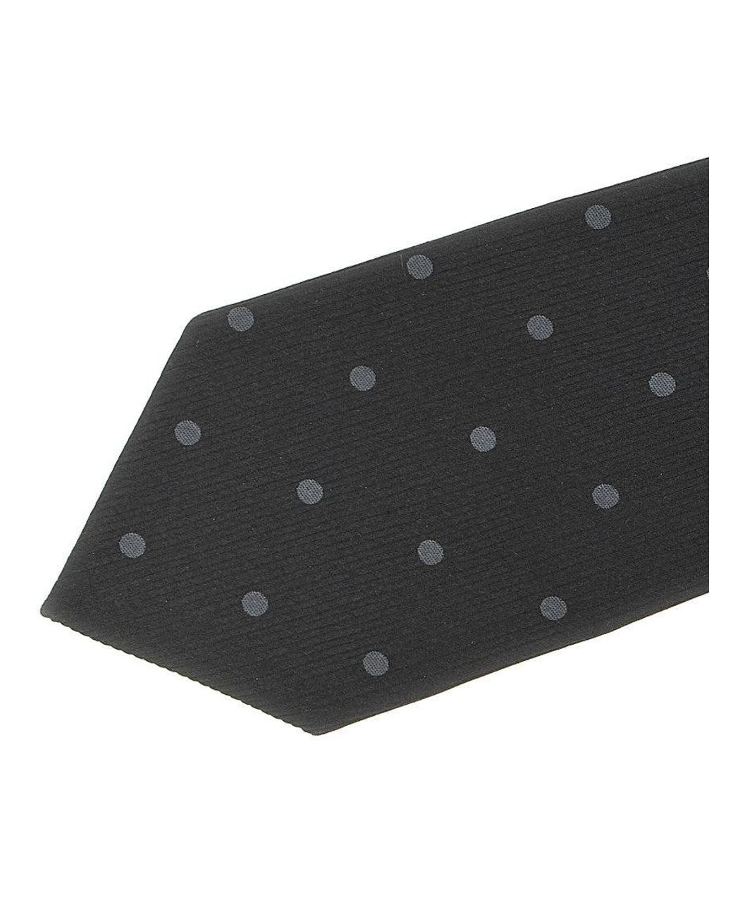 Tom Ford Black Polka Dot Tie for men
