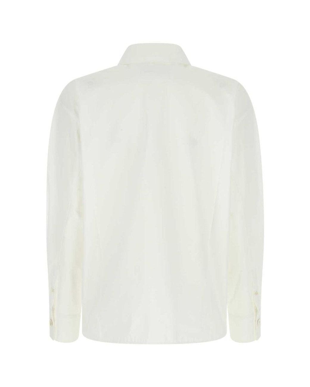 Jil Sander White Poplin Oversize Shirt