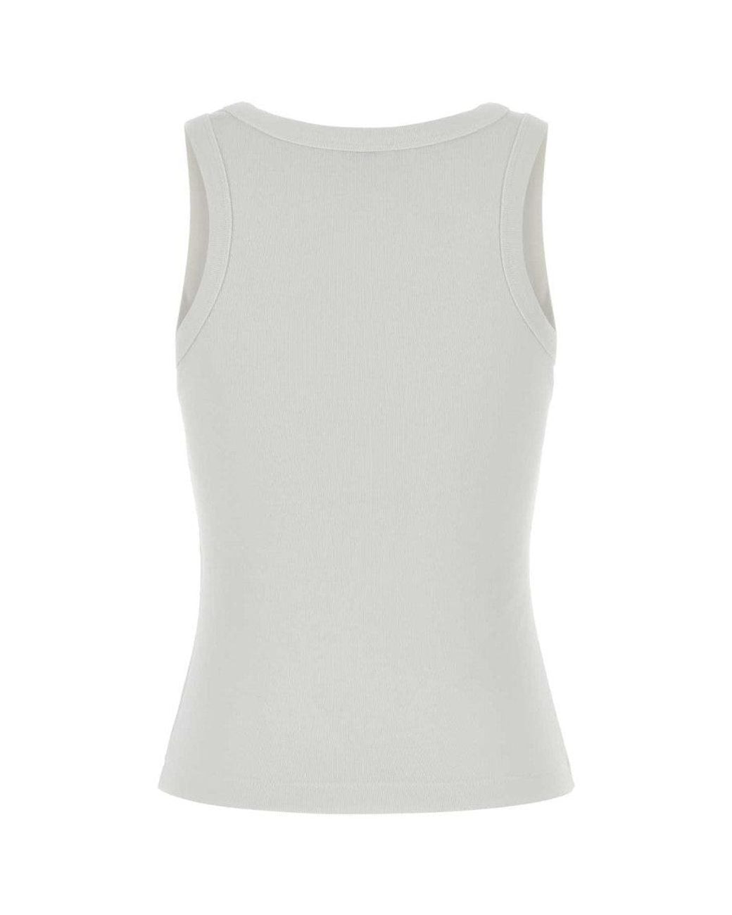 KENZO Gray Graphic Logo Round Neck Top