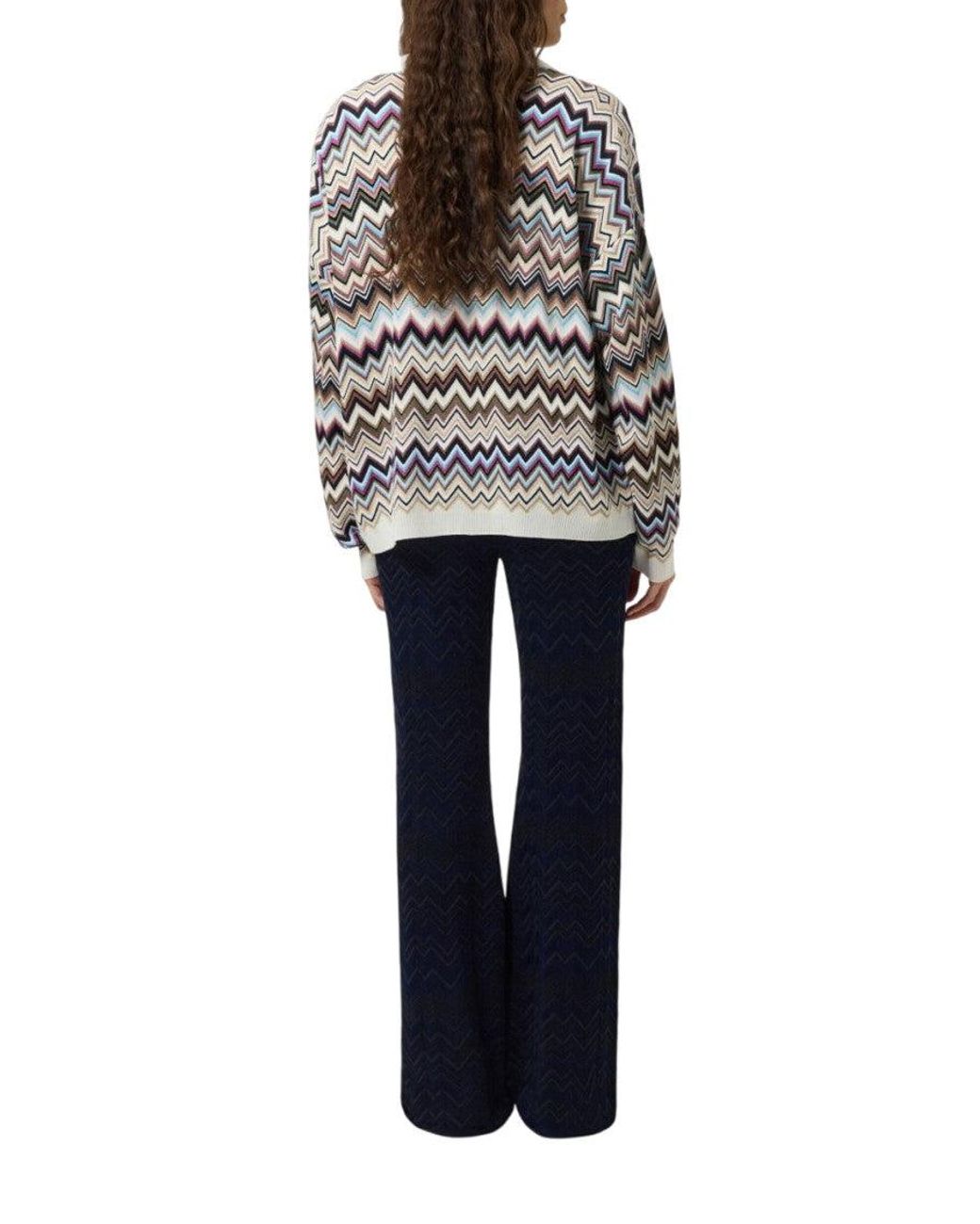 Missoni White Chevron Cardigan