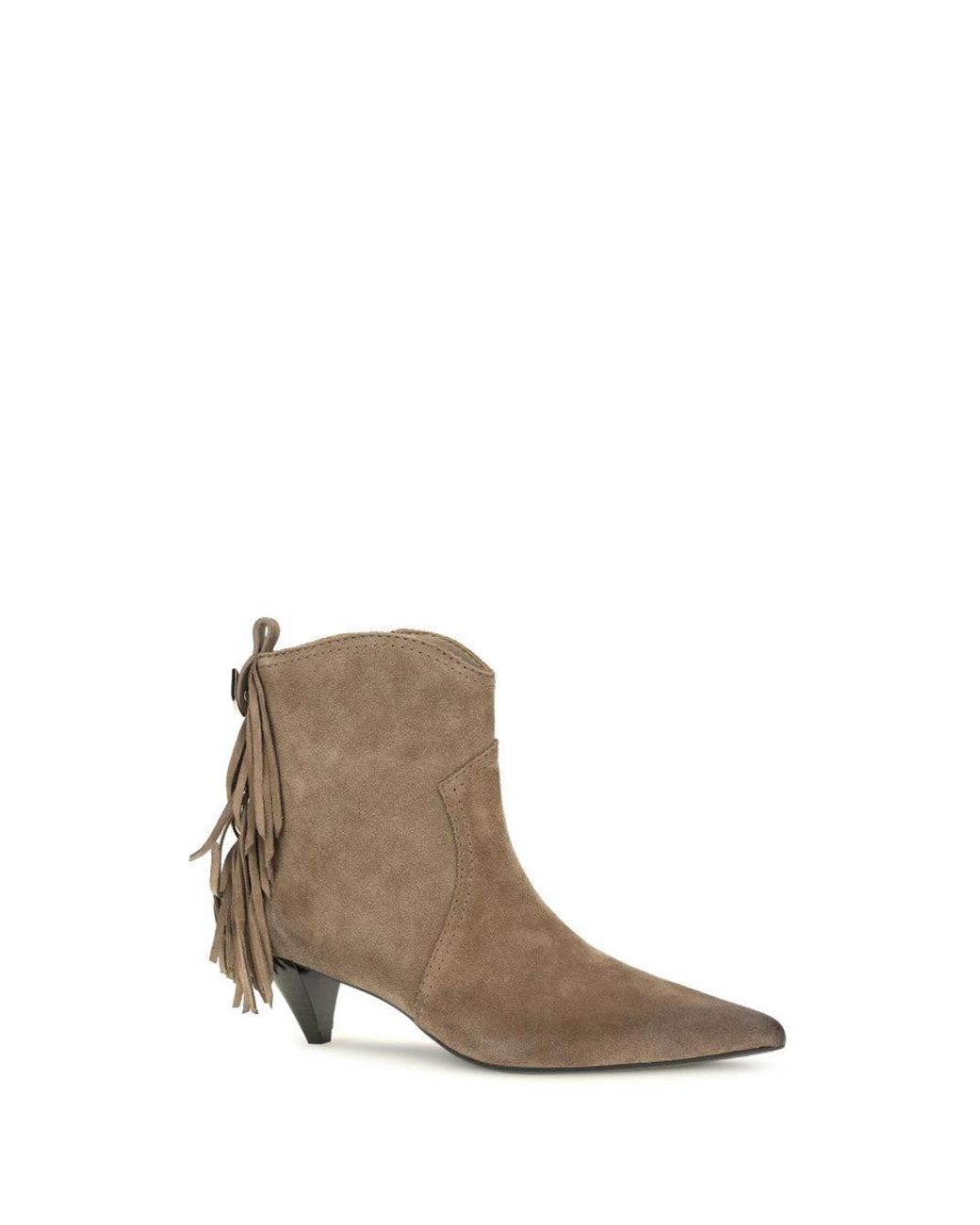 Pinko White Suede Ankle Boots