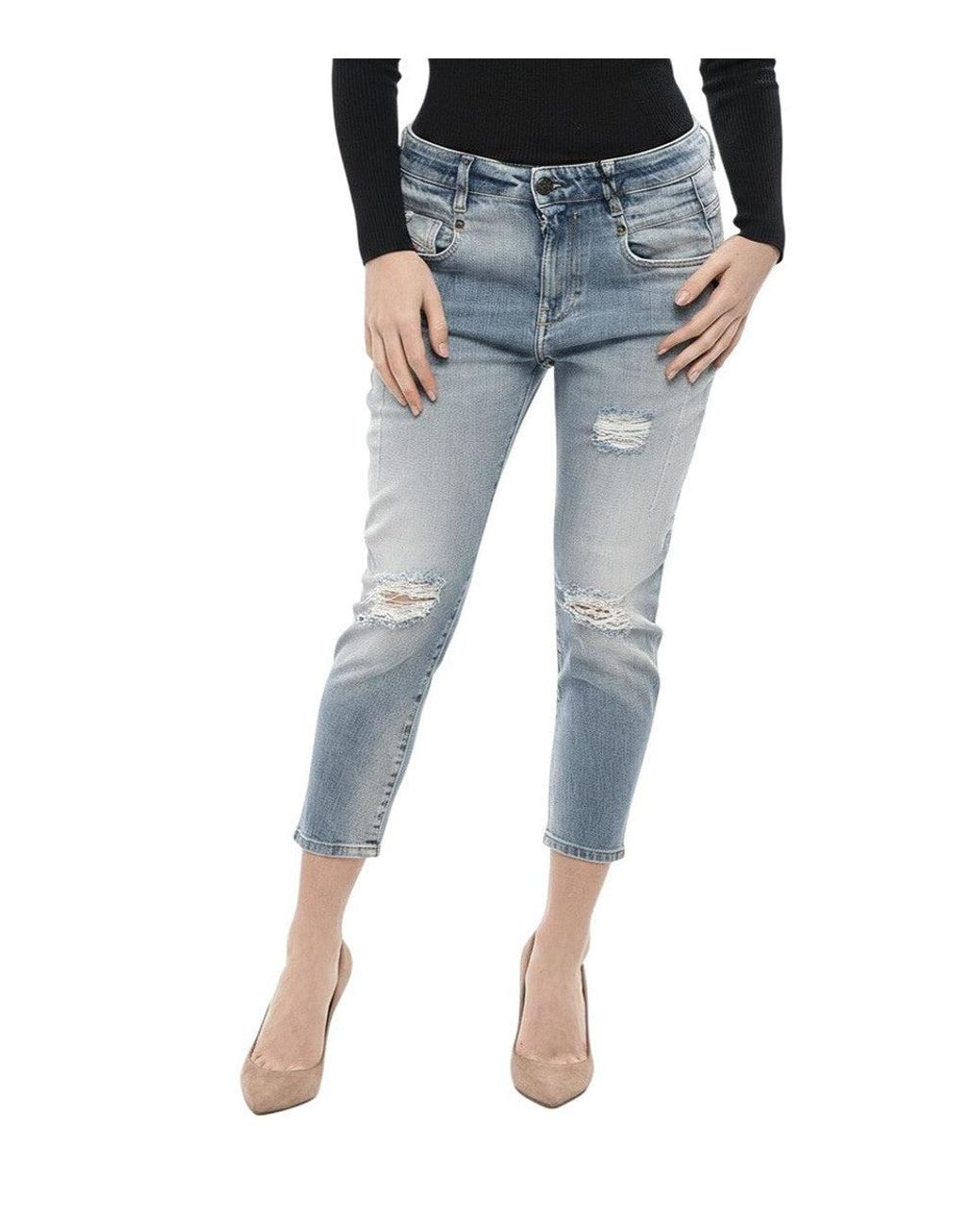 DIESEL Blue Skinny Mid Rise Jeans