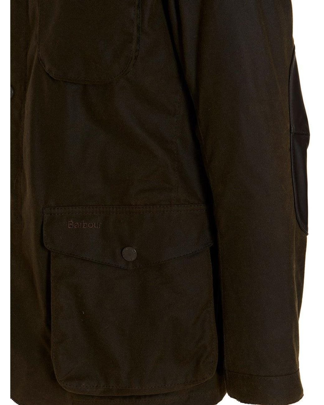 Barbour Black Dark Embroidered Logo Jacket for men