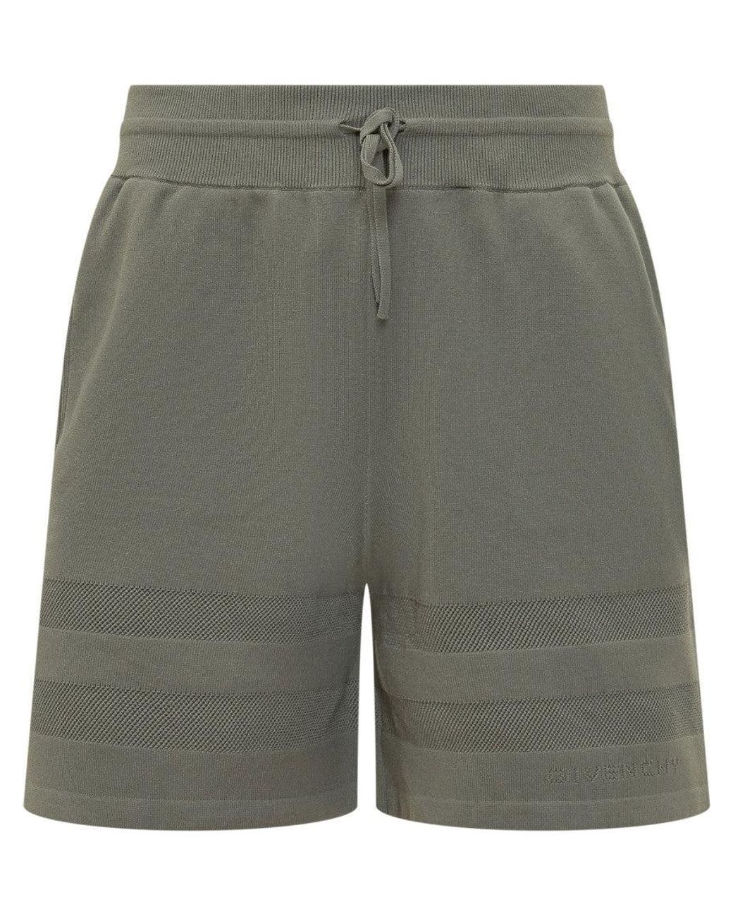 Givenchy Gray Textured Shorts for men