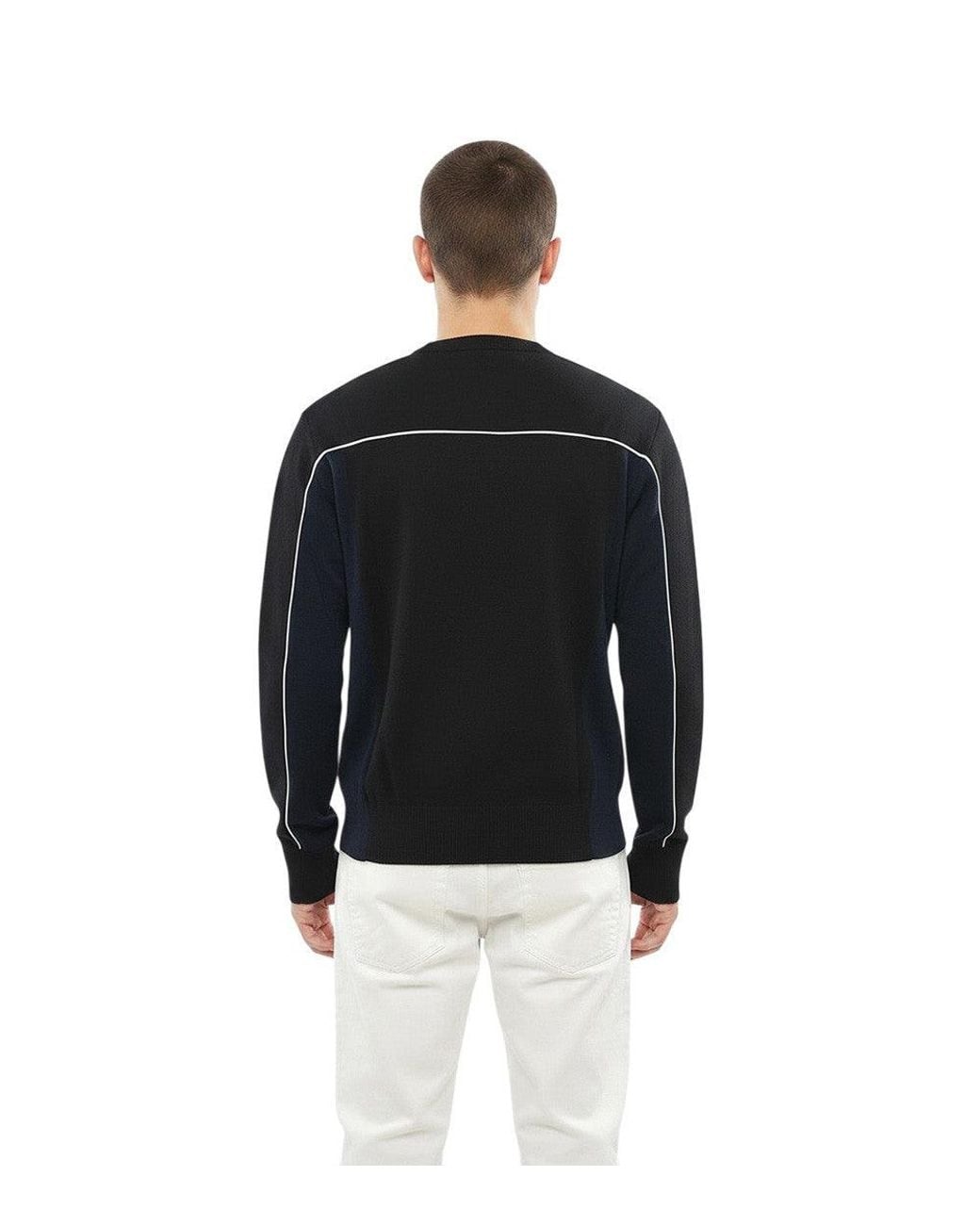 DIESEL Black Crew Neck Sweatshirt for men