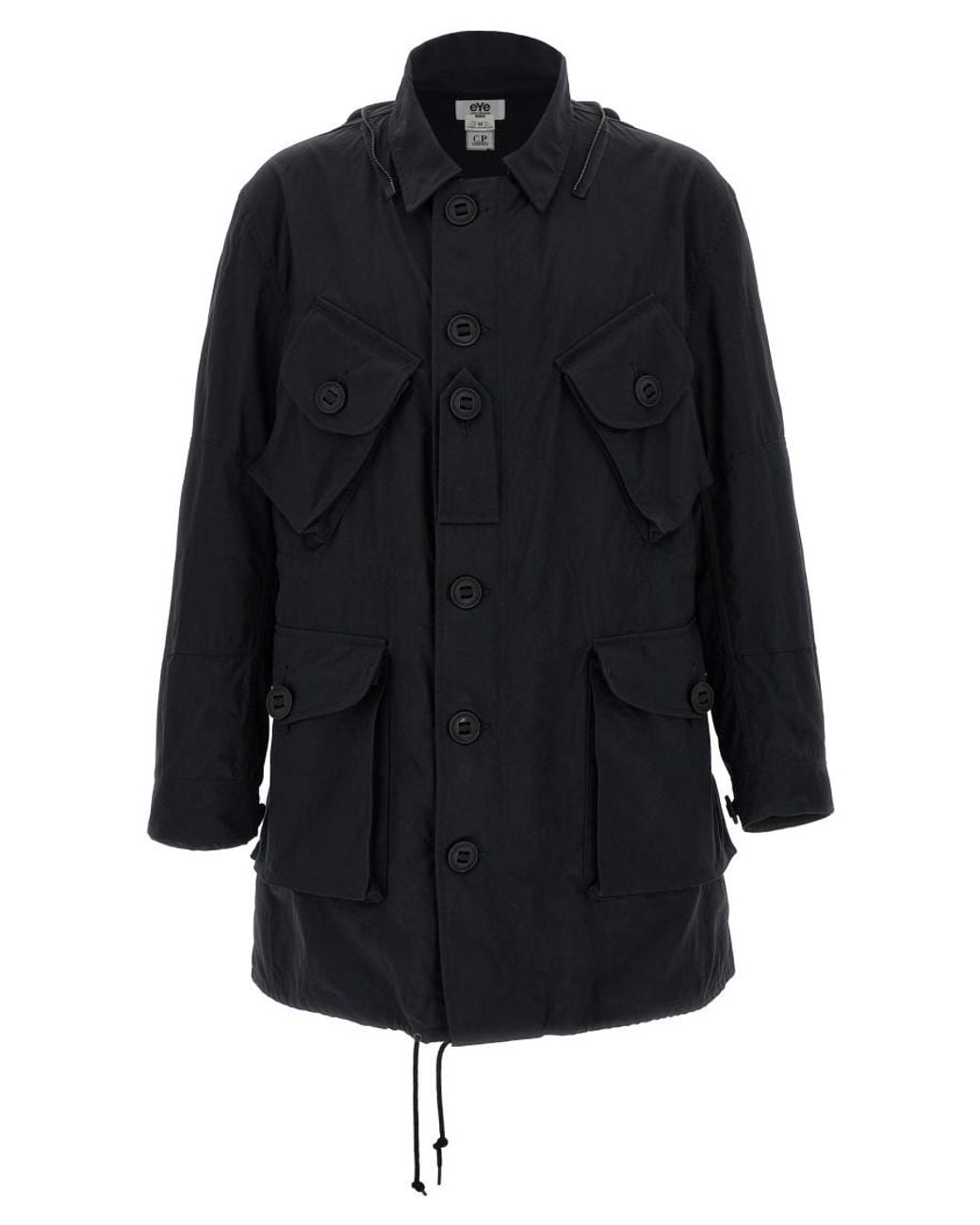 Junya Watanabe Black Technical Fabric Parka for men