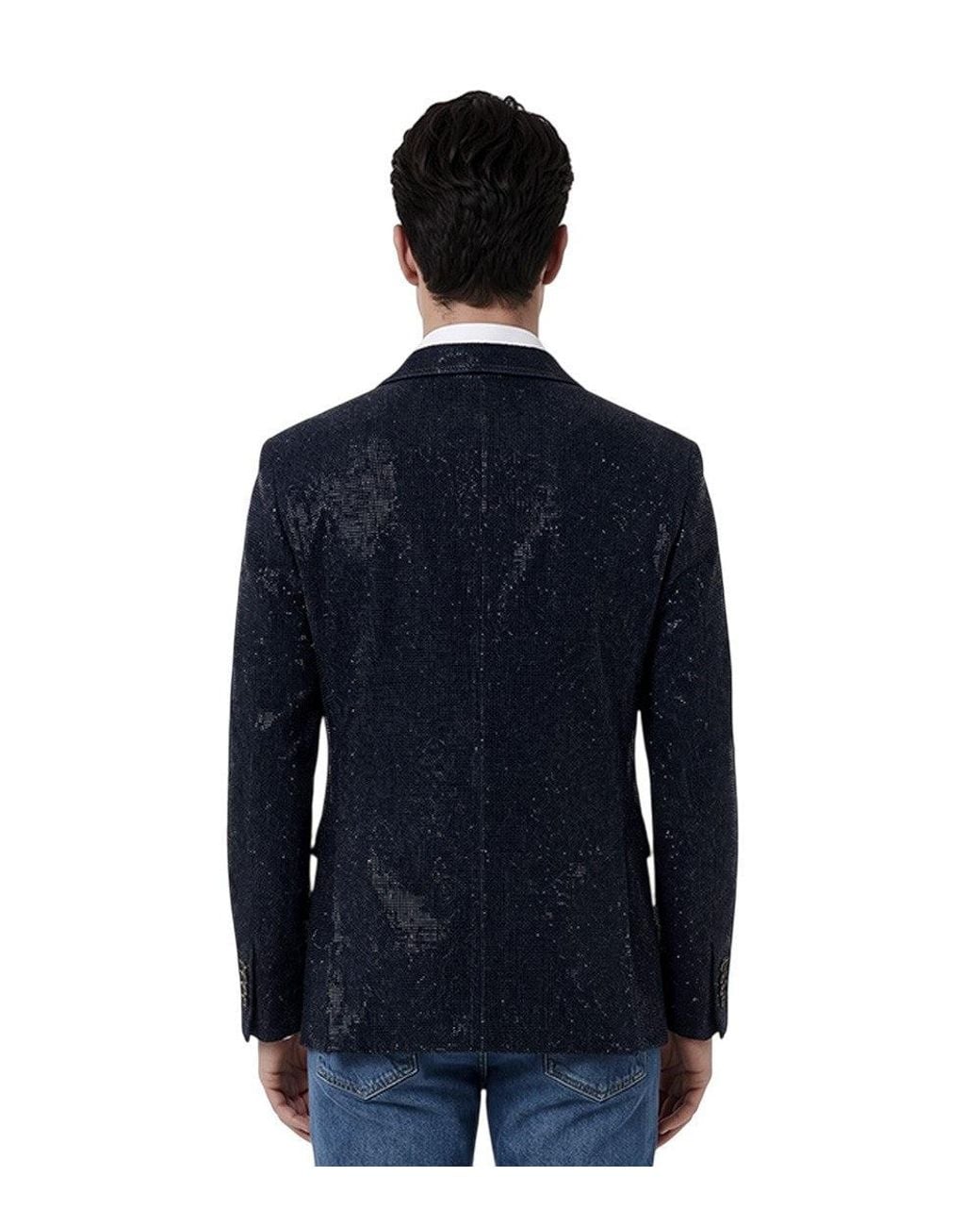 DSquared² Blue Embellished Blazer for men