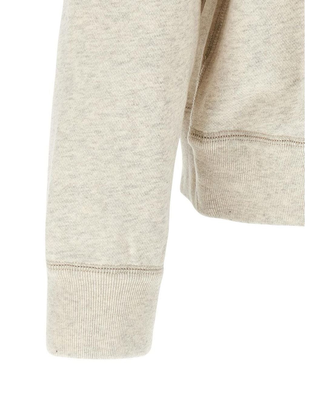 Isabel Marant White Logo Sweatshirt for men