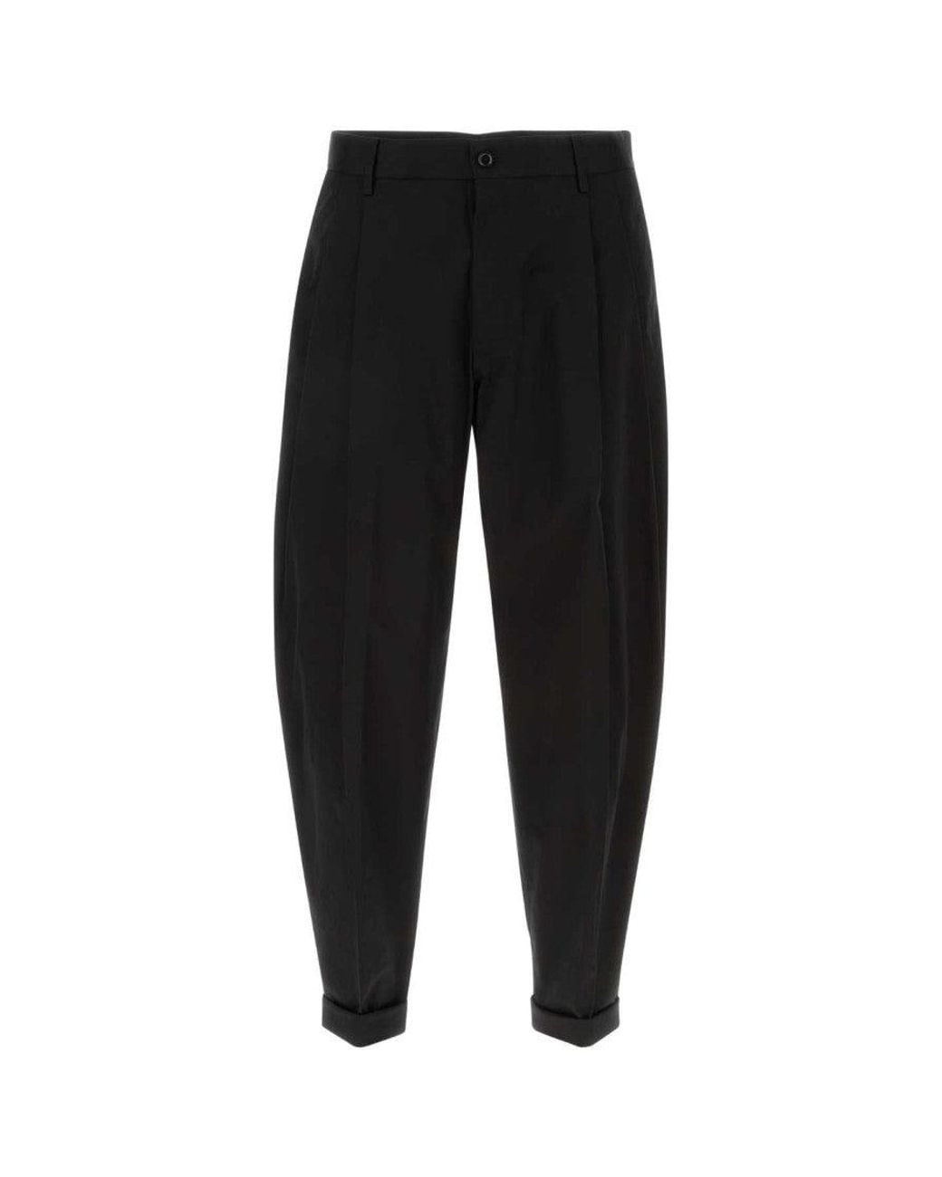 Dolce & Gabbana Black Stretch Gabardine Pant for men