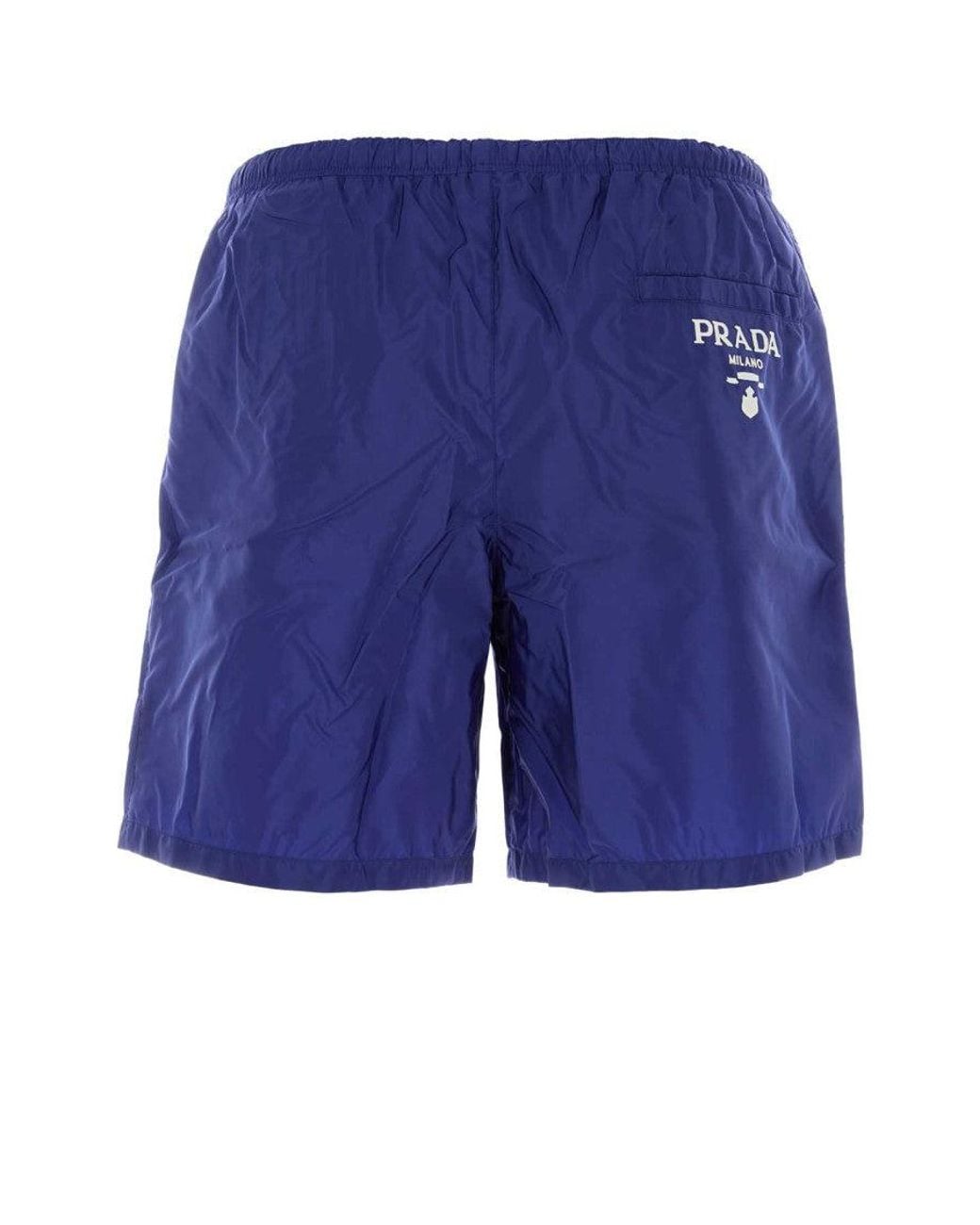 Prada Blue Re-Nylon Swimming Shorts for men