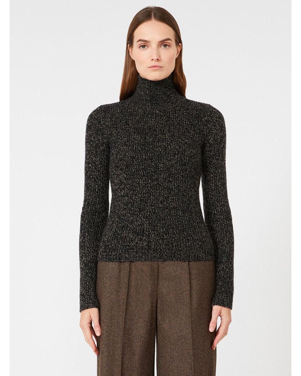 Max Mara Black High-Neck Sweater