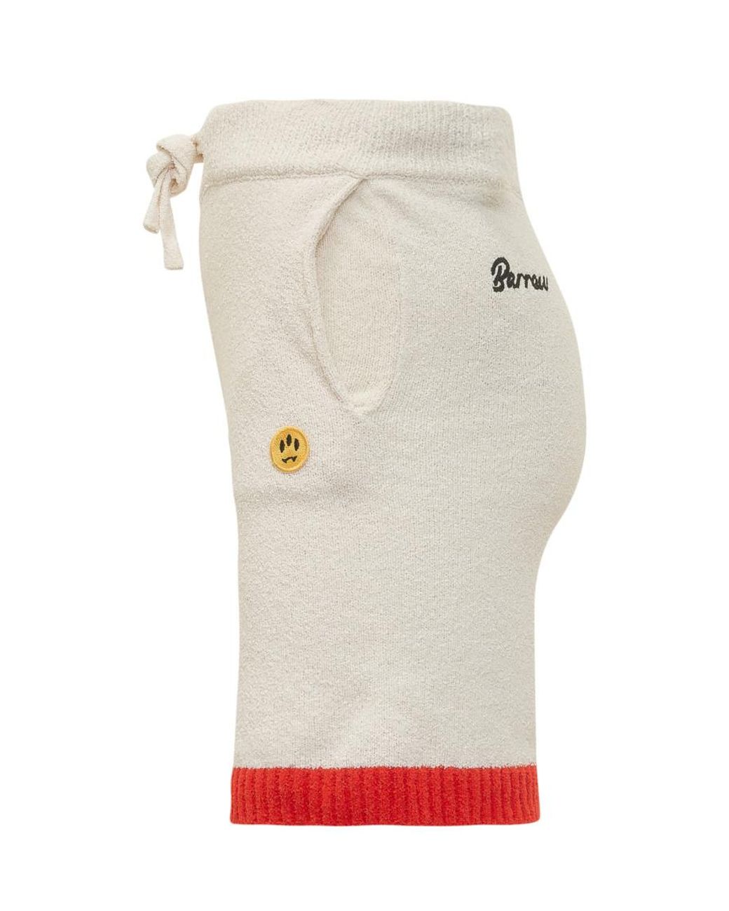 Barrow Gray Logo Shorts for men
