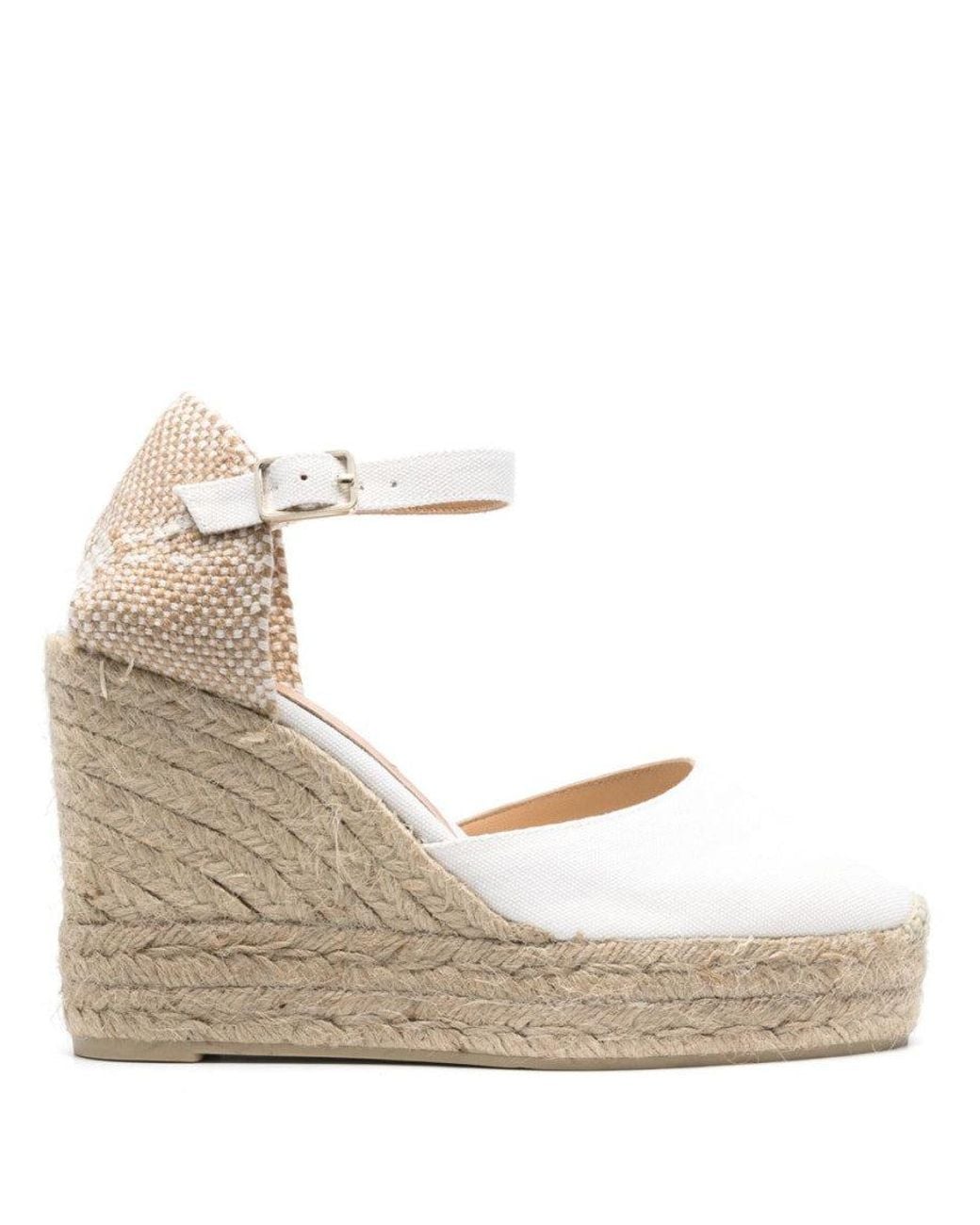 Castaner Natural Carol Espadrille Wedges