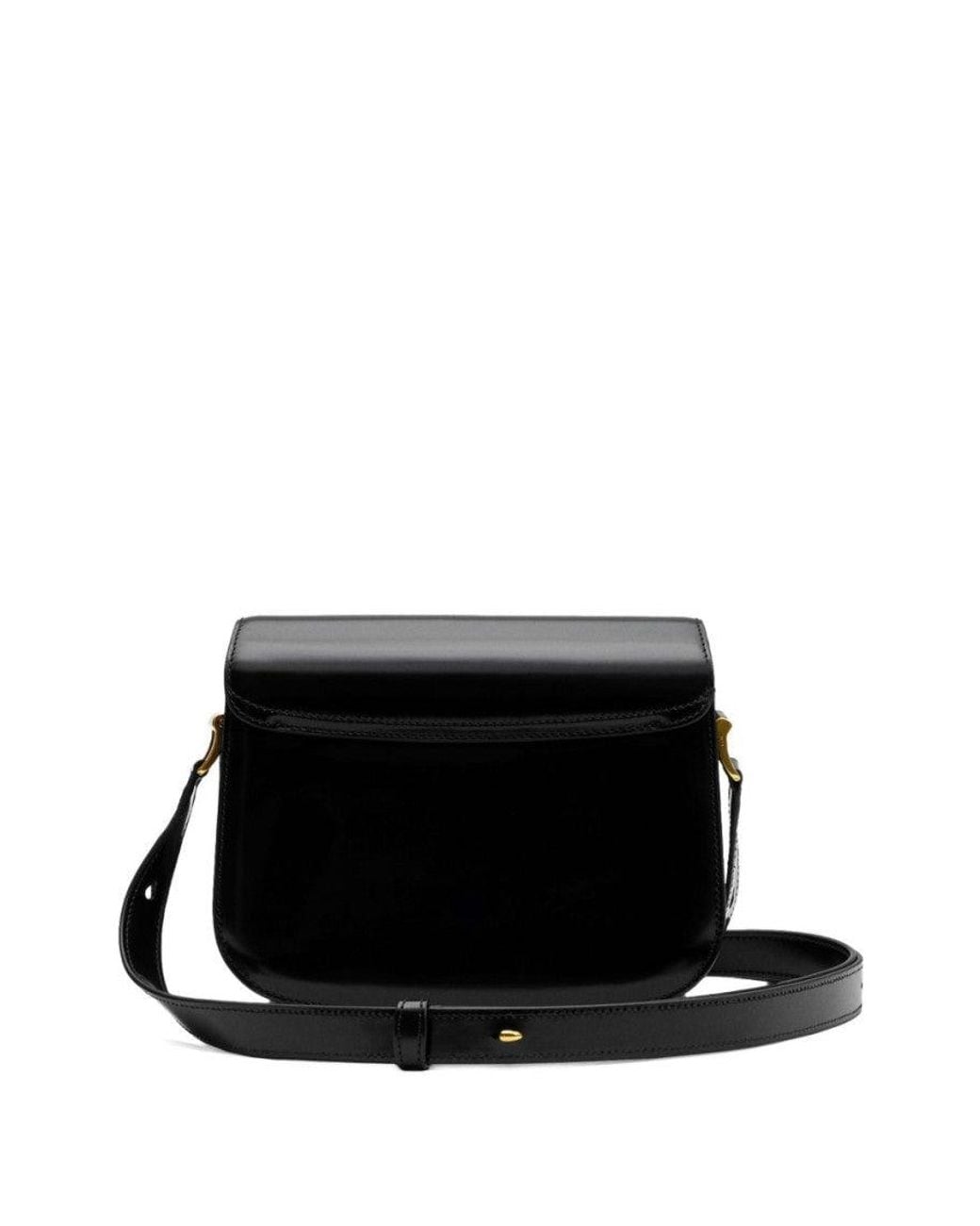 AMI Black Logo Shoulder Bag