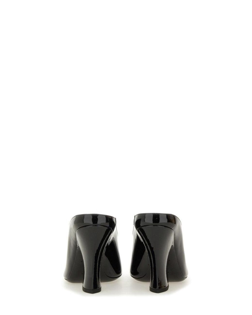 Givenchy Black Leather Sculpted Pumps