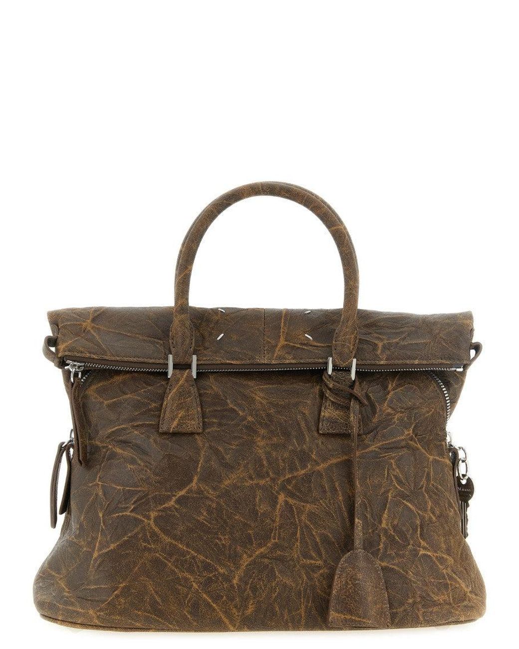 Maison Margiela Brown 5Ac Soft Medium Satchel