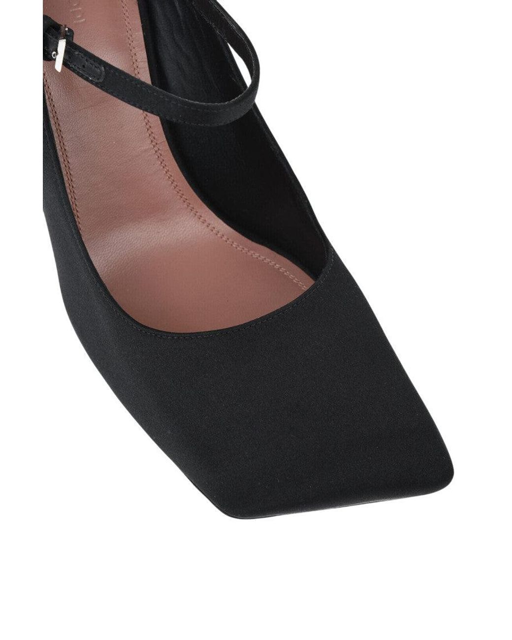 AMINA MUADDI Black Mary Jane Pumps