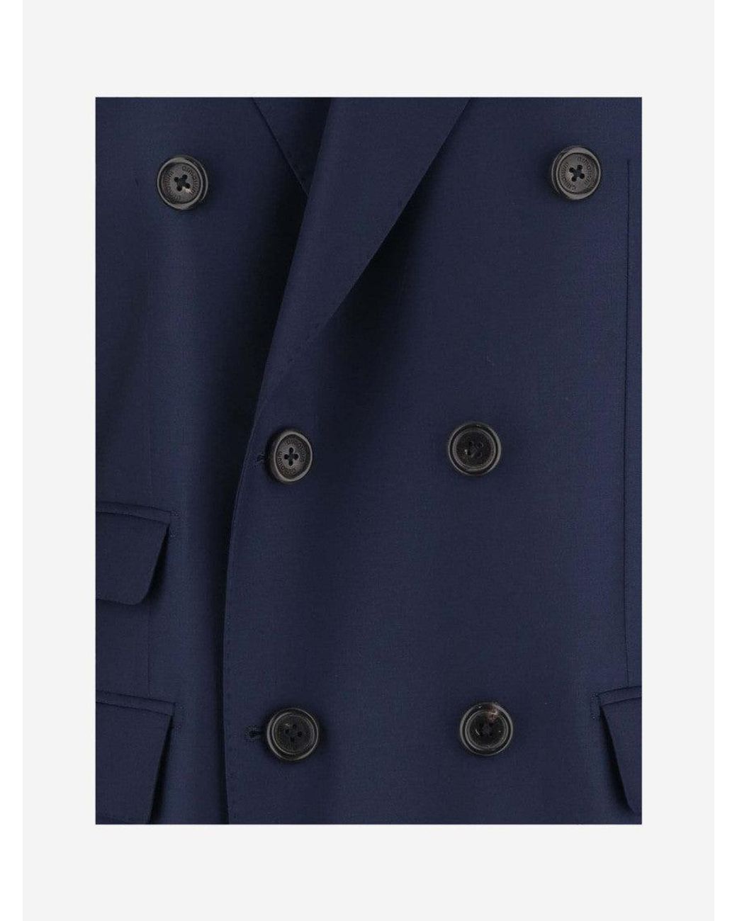ARMARIUM Blue Royal Double-Breasted Trench Coat