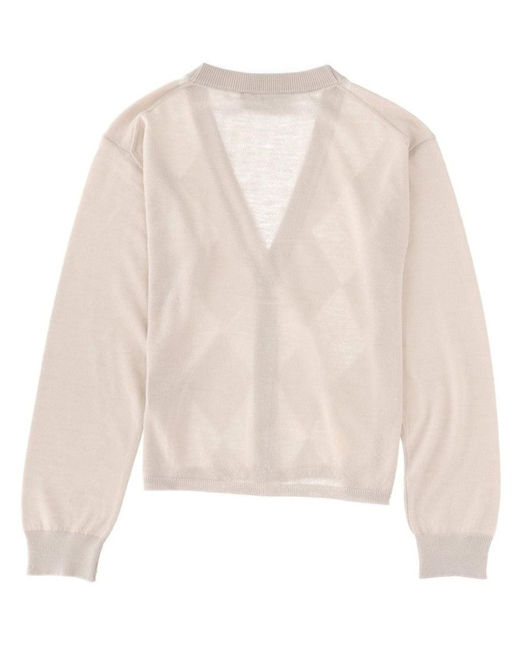 Our Legacy Natural Checks V Neck Cardigan