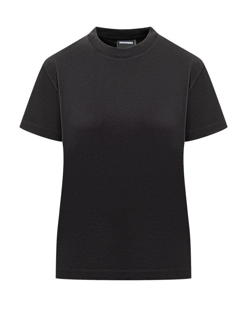 DSquared² Black Classic Giro Neck T-Shirt