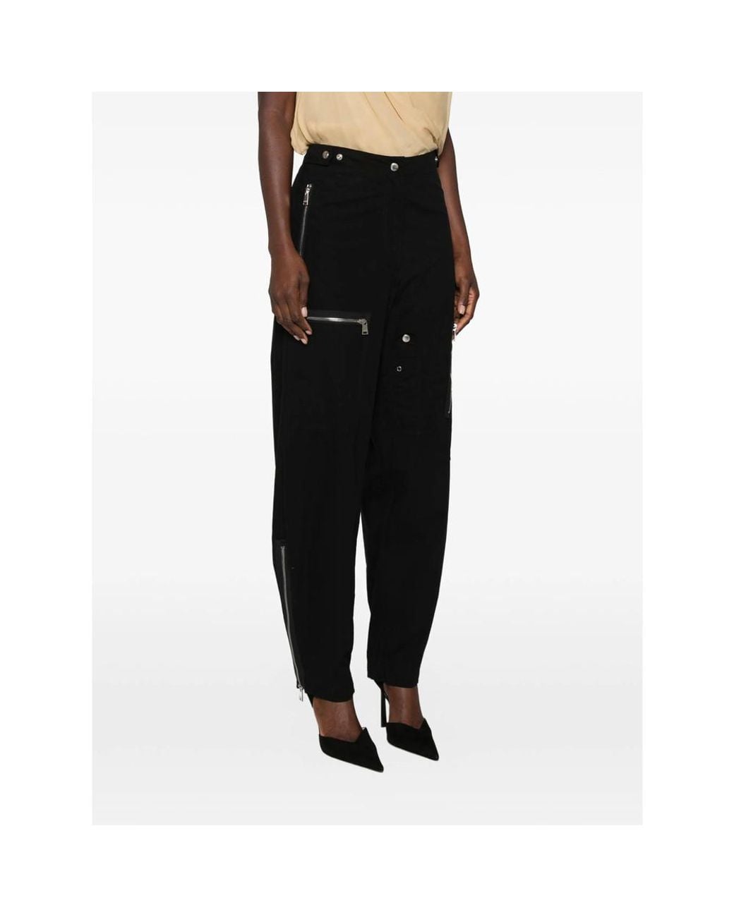 Fendi Black Loose Cargos Pants
