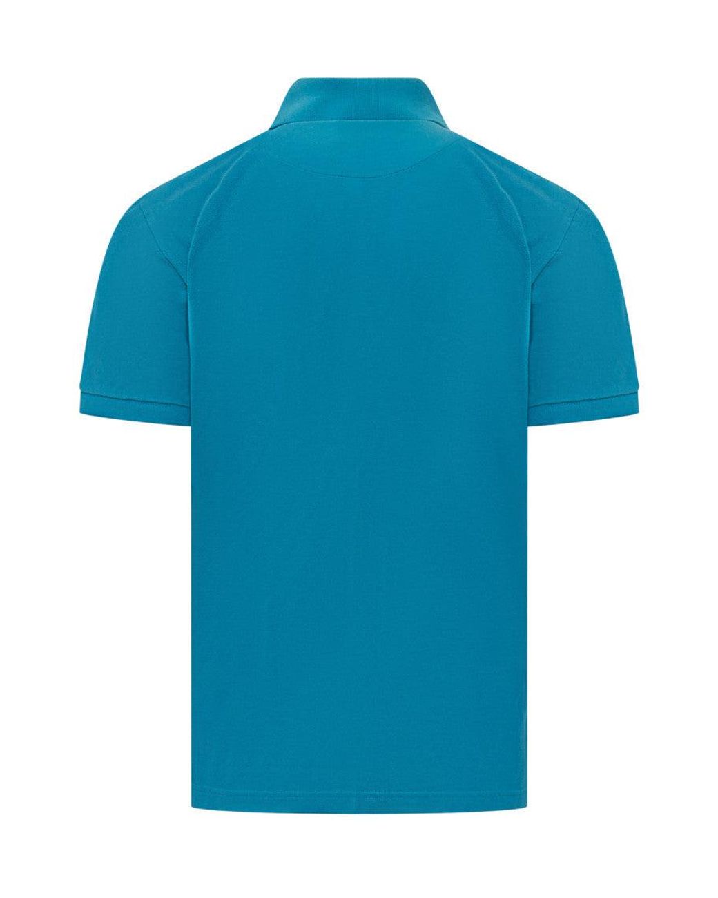 Etro Blue Logo Shirt Collar Polo for men