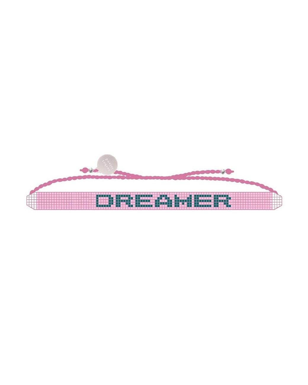 Sorbet Island Pink Light Dreamer Glass Bead Bracelet