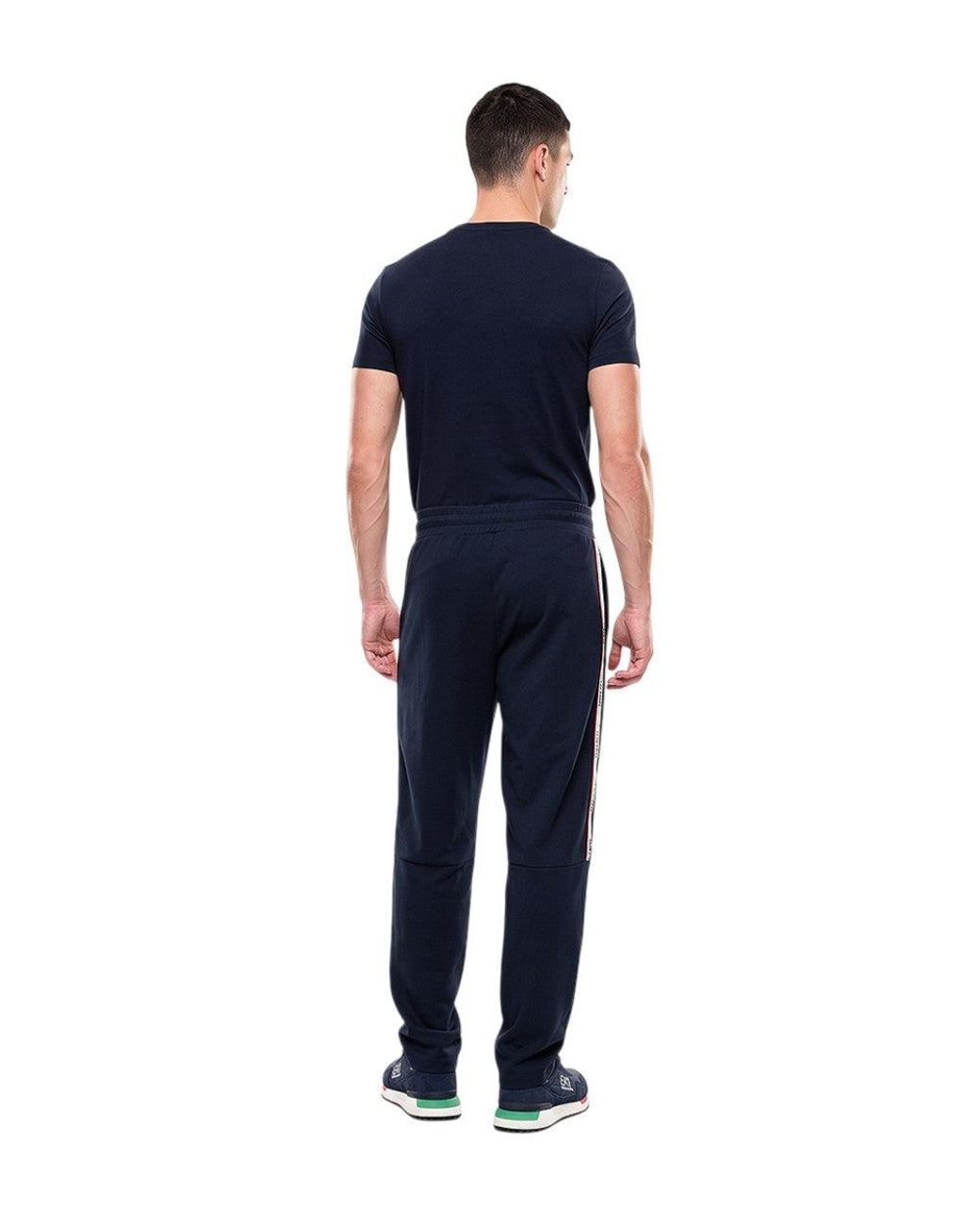 EA7 Blue Elasticated Joggers for men