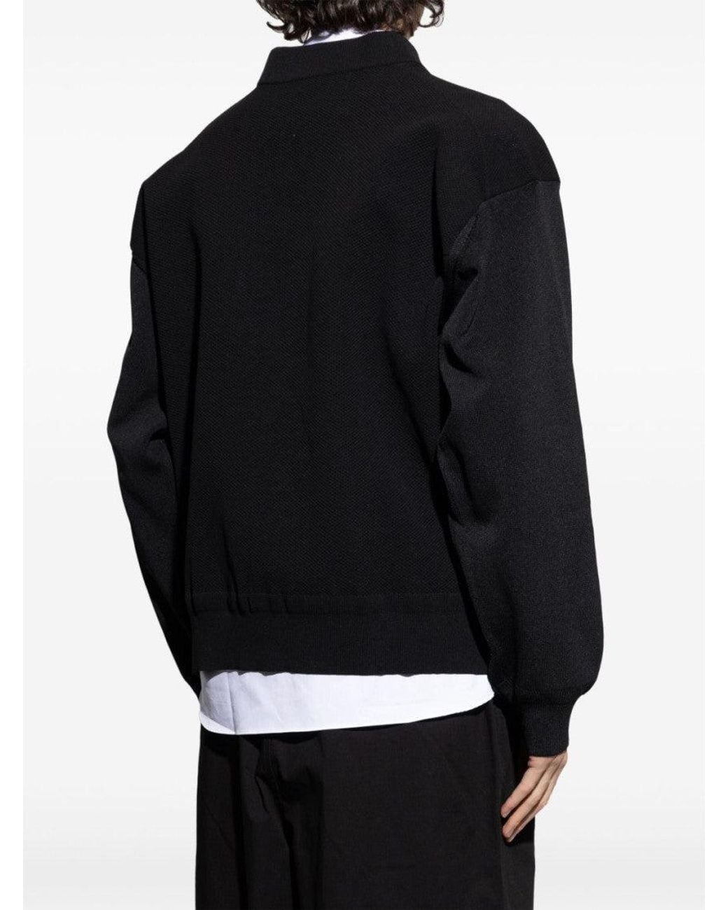 Comme des Garçons Black Front Zip Bomber for men