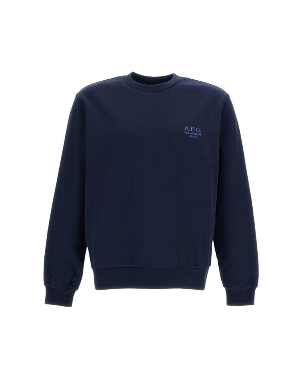 A.P.C. Blue Rue Madame Cotton Sweatshirt for men