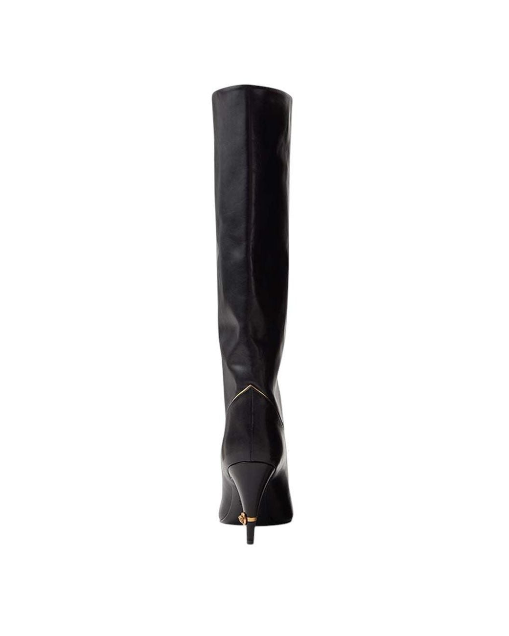 Versace Black Leather Gianni Boots