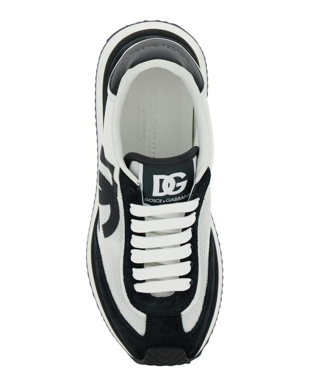 Dolce & Gabbana Blackwhite Dg Cushion Sneakers