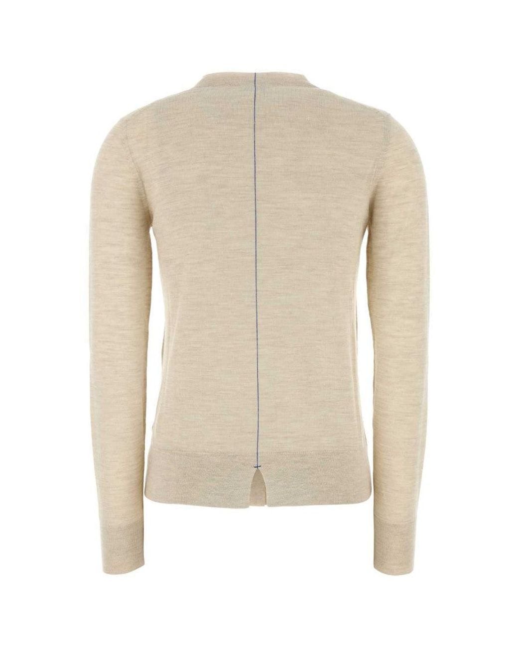 Burberry White Light Wool Cardigan