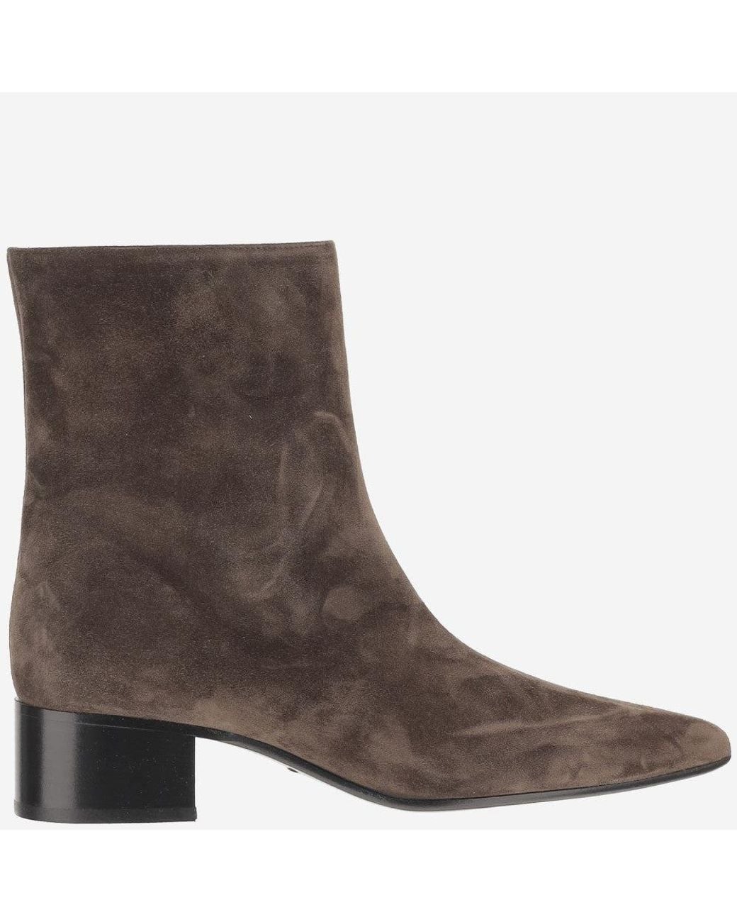 Khaite Brown Ankle Boots