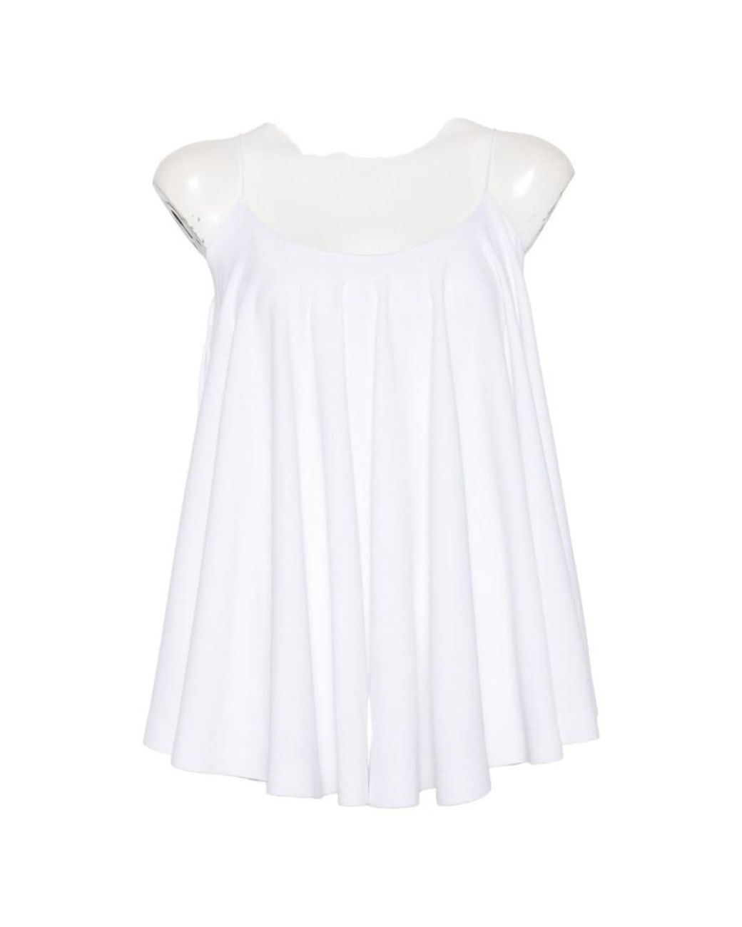 Jacquemus White Scoop Neck Top