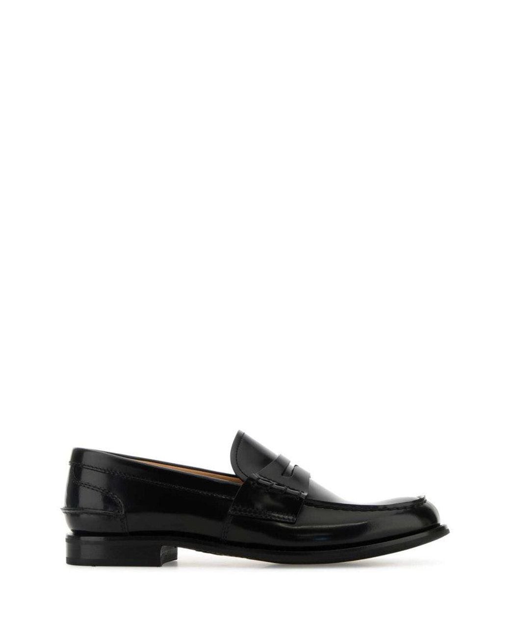Church's Black Leather Loafers