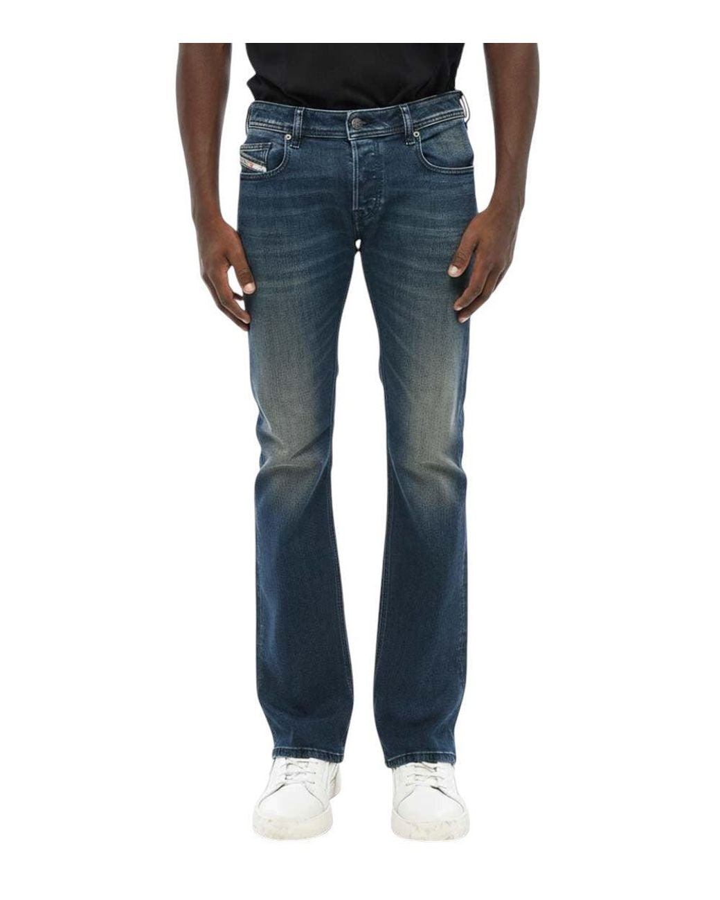 DIESEL Blue Slim Mid Rise Jeans for men